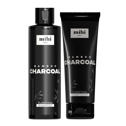 MIHI SET Bamboo Charcoal detox pro vlasy a pokožku hlavy