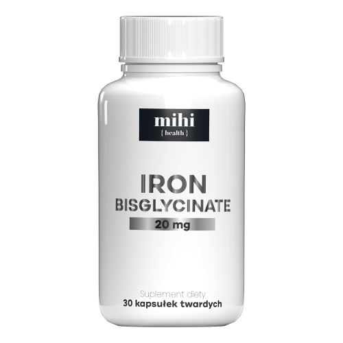 MIHI Vitamins Bisglycinát železa 20 mg, 30 pcs