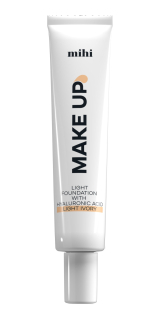 MIHI Foundation Lehký podkladový krém s kyselinou hyaluronovou Light Ivory 30 ml 