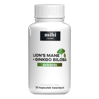 MIHI Vitamins Hericium Lví hříva + výtažky z ginkgo biloby 30 pcs