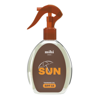 MIHI SUN Opalovací olej SPF 15