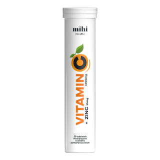 MIHI Vitamin C 1000 mg + zinek 15 mg, 20 pcs