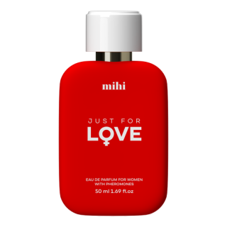 MIHI Perfume women 18%, Parfémovaná voda JUST FOR LOVE pro ženy s feromony, 50 ml