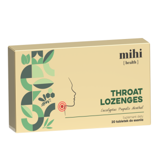 MIHI Vitamins Pastilky do krku Eukalyptus, Propolis, Mentol 20 pcs