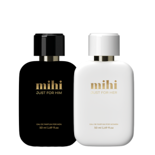 MIHI Perfume women 18% Parfémované vody Just for Her +Him 2x50 ml