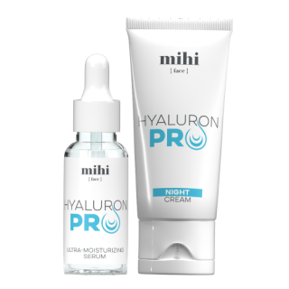 MIHI SET Hyaluron Pro noční krém 50 ml + Ultrahydratační sérum 30 ml