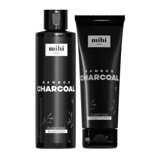MIHI SET Bamboo Charcoal detox pro vlasy a pokožku hlavy