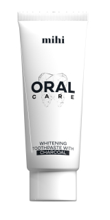 Mihi Oral Care Bělící zubní pasta s dřevěným uhlím 75 ml